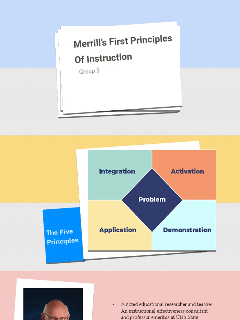 Merrill's First Principles of Instruction: Group 5 | PDF | Educational Technology | Learning