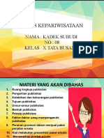 Kepariwisataan Publisitas