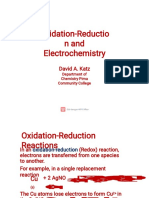 Oxidation Reductio N and Electrochemistry: David A. Katz