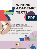 Lesson 3 Writing Academic Text