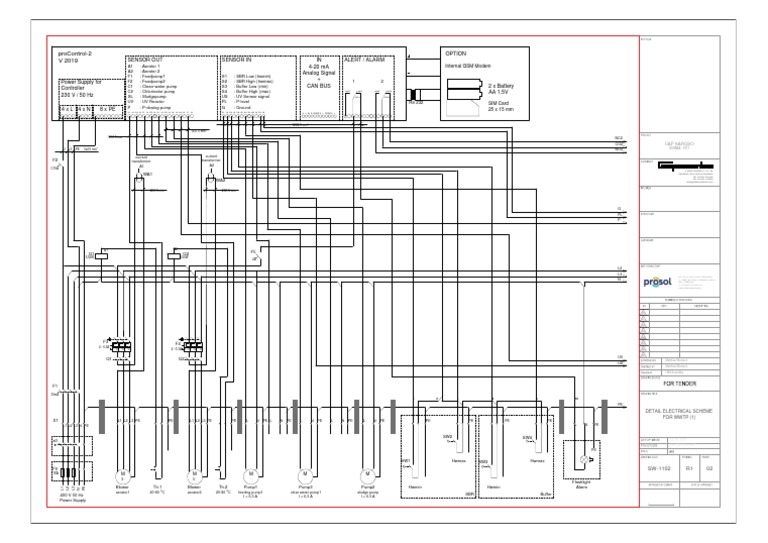 Electrical Scheme for WWTP Setup | PDF | Electricity | Computing