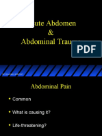 Acute Abdomen & Abdominal Trauma