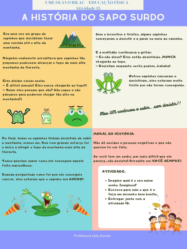 A História do Sapo Surdo | PDF
