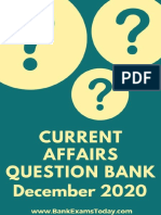 Current Affairs Question Bank December 2020