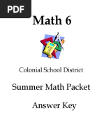 Math 6: Colonial School District