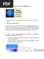 Deep Learning Interview Questions