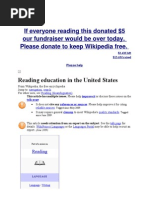 If Everyone Reading This Donated $5 Our Fundraiser Would Be Over Today. Please Donate To Keep Wikipedia Free