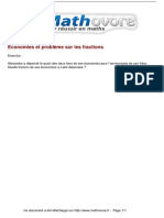 Exercices Economies Et Probleme Sur Les Fractions Maths Quatrieme 1436