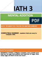 Math 3S - Mental Math