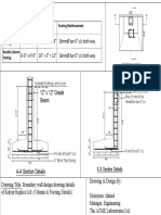 Boundary wall footing and column details