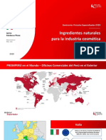 Mercado de Insumos Naturales para La Industria Cosmetica en Italia