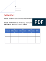 The Creative Product Worksheet