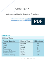 Calculations Used in Analytical Chemistry: in This Chapter, We Describe Several Methods Used