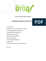 Escuela Gestáltica SOMOS PRESENCIA - Programa Primer Año