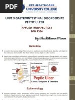 Peptic Ulcer Disease Case Study Analysis | PDF | Stomach | Gastroenterology