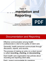 Documentation and Reporting