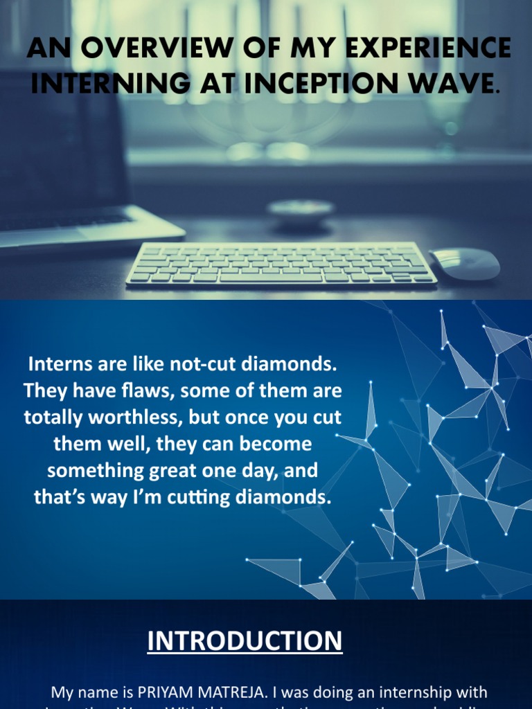 An Overview of My Experience: Interning at Inception Wave | PDF | Human ...