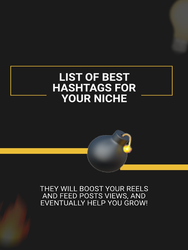 List of Best Hashtags For Your Niche They Will Boost Your Reels and