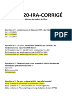 QCM 20 Réforme Budget Etat LAP CORRIGÉ