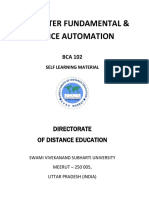 Computer Fundamental & Office Automation (BCA-102)