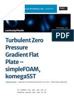Turbulent Zero Pressure Gradient Flat Plate - simpleFOAM