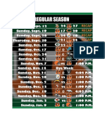 Bengals 2021 Schedule RECAP