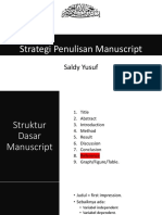 Strategi Penulisan Manuscript