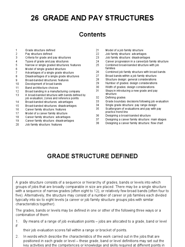 Graded Pay Structure Overview | PDF | Competence (Human Resources) | Design