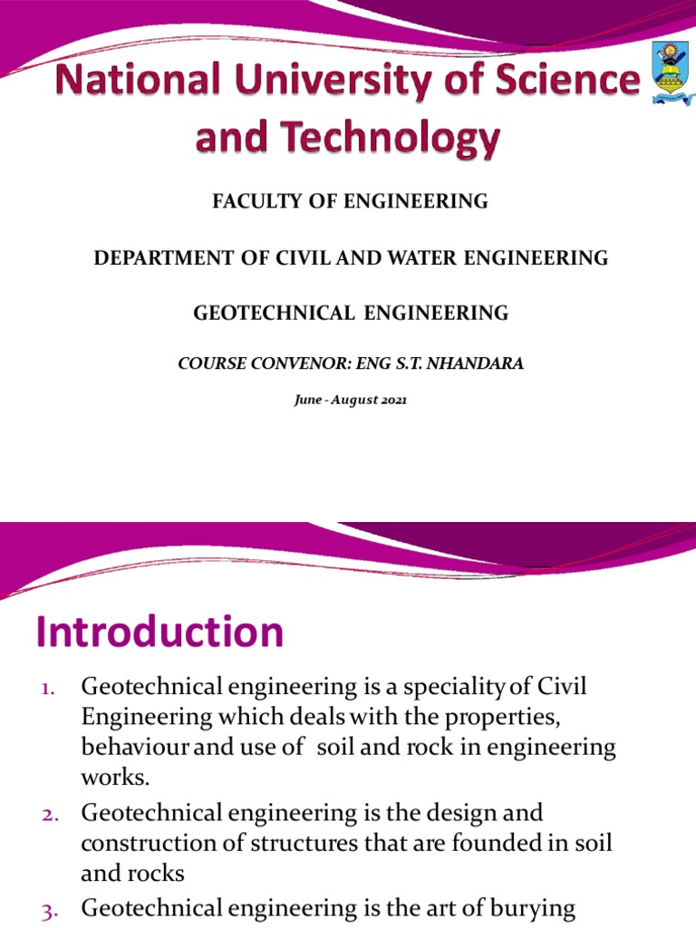 Geotech Notes 1 | PDF | Geotechnical Engineering | Earth Sciences