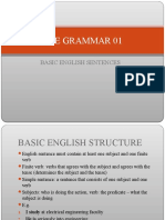 The Grammar 01: Basic English Sentences