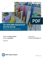 2018 SANS Industrial IoT Security Survey
