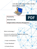 Technology: Determinants of Organization Structure