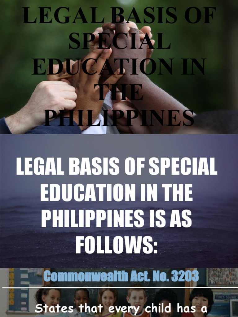 Legal Framework for Special Education in the Philippines | PDF ...