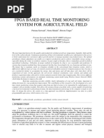 Fpga Based Real Time Monitoring System For Agricultural Field