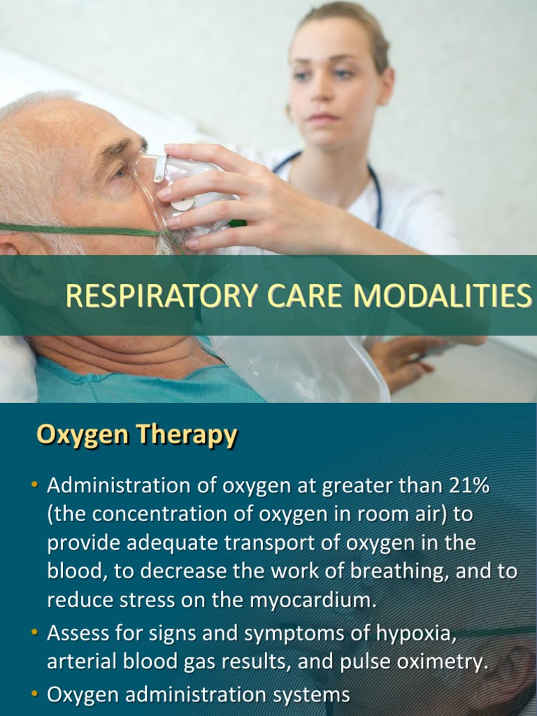 Respiratory Care Modalities PDF Hypoxia (Medical) Diseases And