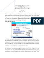 Equipment Design: Mechanical Aspects Prof. Shabina Khanam Department of Chemical Engineering Indian Institute of Technology - Roorkee Design of Heads