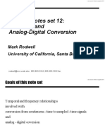 ECE 2C, Notes Set 12: Sampling and Analog-Digital Conversion
