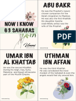 Sahaba Poster Cards Ummi