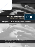 National Programs For Child Health and Welfare