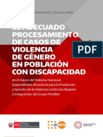 MIMP UNFPA El Adecuado Procesamiento de Casos de VBG en Poblacion Con Discapacidad