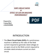 Short Circuit Ratio & Effect of SCR On Machine Performance