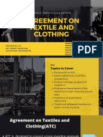 WTO Agreement on Textiles and Clothing Explained