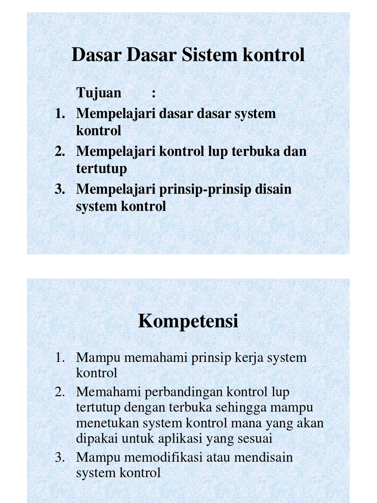 Dasar Sistem Kontrol: Prinsip dan Aplikasi | PDF | Teknologi & Rekayasa