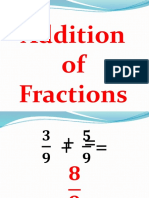 Additions of Fractions