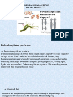 Perkembangbiakan Hewan Secara Vegetativ