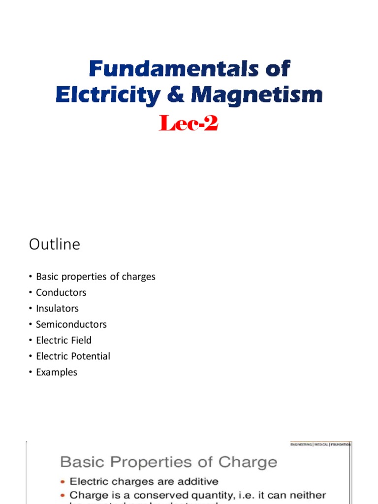 Electricity & (Lec2) PDF Semiconductors Electricity