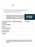 Molly Whuppie-Comprehension Sheet (Part 1)