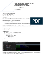 CSE4001 - Parallel and Distributed Computing, Fall 2019 Vellore Institute of Technology Instructor: Prof Deebak B D - SCOPE