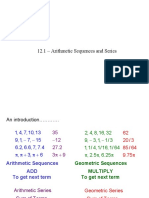 Class Powerpoint Sequences Arithmetic and Geometric With Series Finite and Infinite
