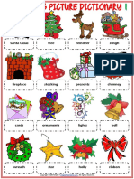 Christmas Vocabulary Esl Picture Dictionary